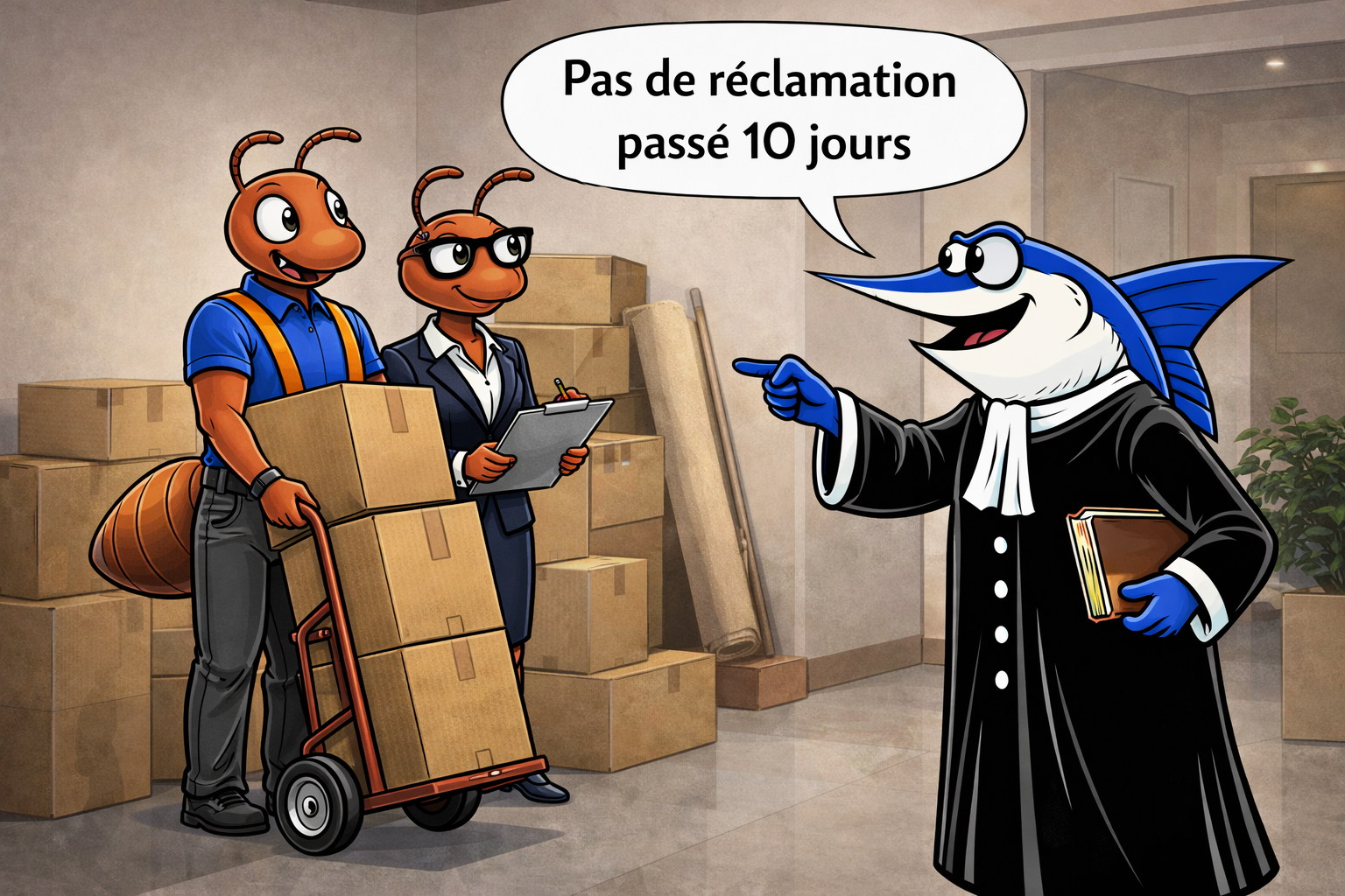 Déménagement et avaries : Se prévaloir du délai de forclusion contre le client