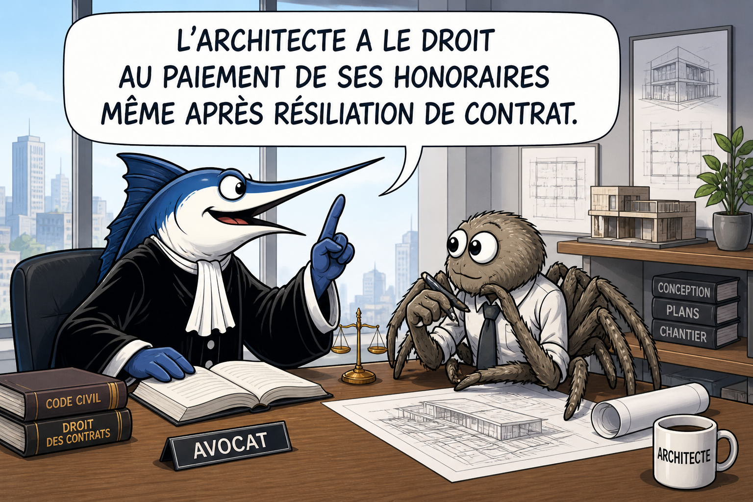 L'architecte a le droit au paiement de ses honoraires